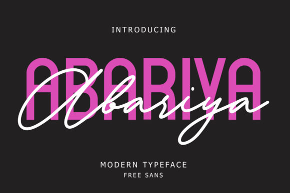 Abariya: A Perfect Font Duo for Modern Campaigns