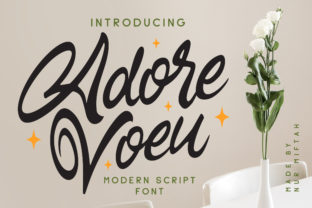 Adore Voeu: Elevate Your Brand with This Unique Script Font