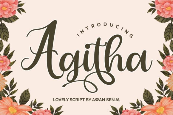 Agitha: A Handwritten Font for Editorial Elegance