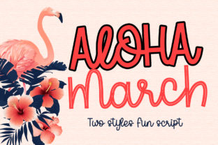 Aloha March: A Charming Font for Craft and Design