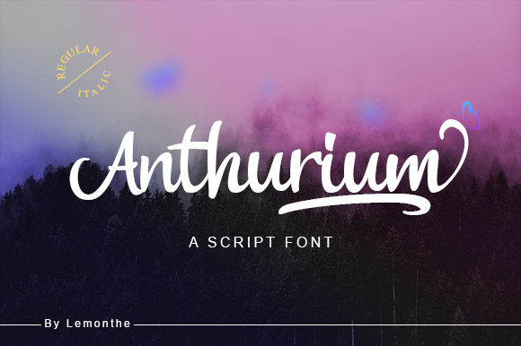 Anthurium: A Script Font with Modern Elegance