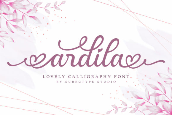 Ardila: A Romantic Calligraphy Font for Web Design