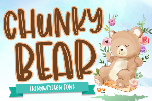 Chunky Bear: A Charming Handwritten Font for Crafters