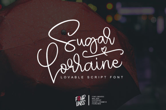 Discover Sugar Lorraine: A Handwritten Font for Elegant Web Design