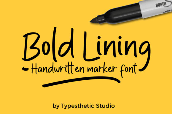 Enhance Your Brand with Bold Lining: A Versatile Handwritten Font