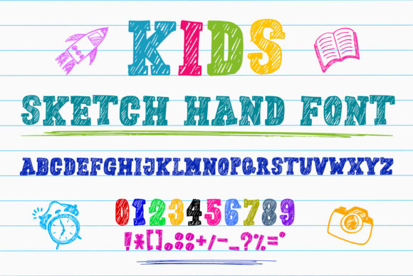 Enhance Your Brand with Kids Sketch Hand Font