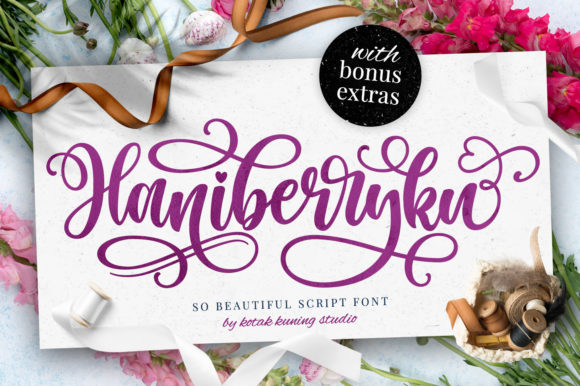 Haniberryku: The Perfect Script Font for Engaging Visuals