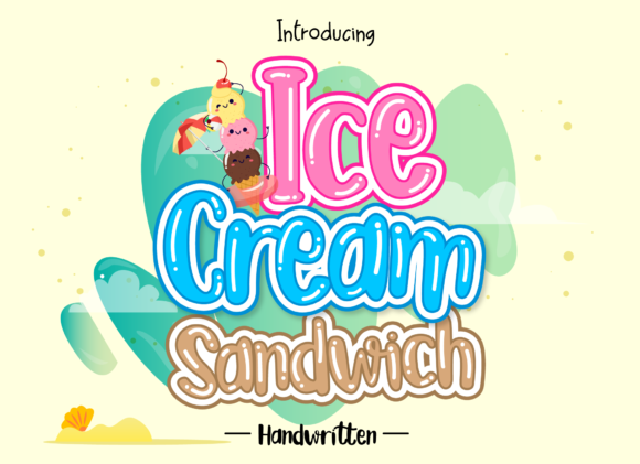 Ice Cream Sandwich: A Sweet and Colorful Handwritten Font
