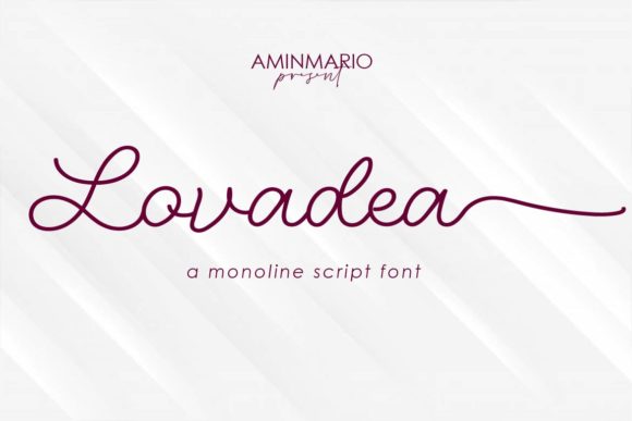 Lovadea: A Charming Script Font for Editorial Design