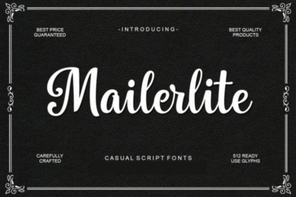 Mailerlite: A Hand-Lettered Font for Web Design