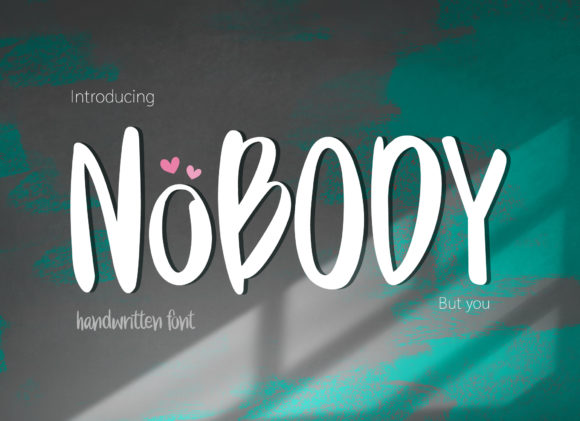 Nobody: A Quirky Handwritten Font for Creative Marketers