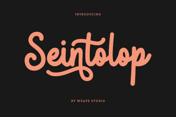 Seintolop: A Charming and Elegant Script Font