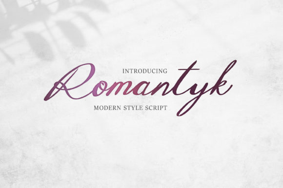 Unveiling Romantyk: A Handwritten Font for Web Design