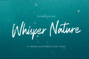 Whisper Nature: A Handwritten Font for Charming Branding