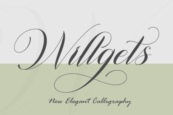 Willgets: A Handwritten Font for Elegant Branding